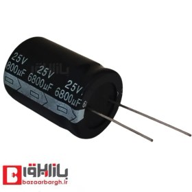 تصویر خازن الکترولیت 6800 میکروفاراد ۲۵ ولت 