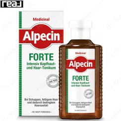 تصویر تونیک ضد شوره، موی چرب و ریزش ناشی از چربی موی فورت FORTE آلپسین ALPECIN FORTE INTENSIVE SCALP AND HAIR TONIC FOR DANDRUFF, OILY HAIR AND ASSOCIATED HAIR LOSS 200 ML