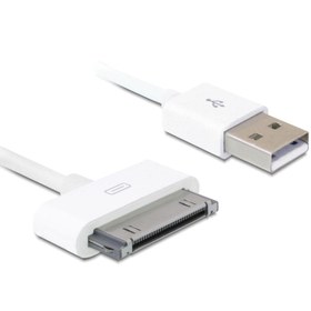 تصویر کابل شارژ اپل تبدیل USB به 30پین مناسب برای iPod، iPhone،iPad اصلی 