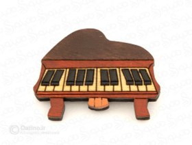تصویر پیکسل چوبی طرح پیانو Zarrin-pin-12 