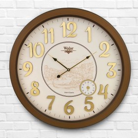 تصویر ساعت دیواری والار کد ۶۰۵ - سفید Walar wall clock code 605