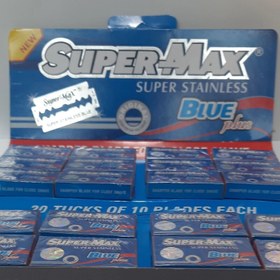 تصویر تیغ سوپرمکس آبیsuper-max بسته 10 عددی 