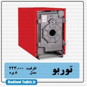 تصویر دیگ چدنی شوفاژکار مدل توربو 8 پره chauffagekar turbo 8