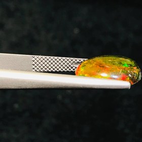 تصویر نگین اپال مشکی اصل سایز 14*10 