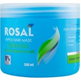 تصویر ماسک مو سیب کراتینه ترمیم کننده قوی تقویتی Rosal Rosal Apple Hair Mask With Keratin