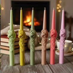 تصویر شمع قلمی طرح اسب سال ۱۴۰۵ جدید ارسال از مشهد 