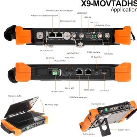 تصویر تستر شبکه و دوربین مداربسته آی پی سی مدل X9 IP9 Network and CCTV Camera Tester