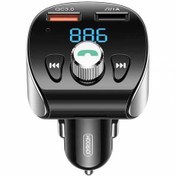 تصویر شارژر فندکی و پخش کننده بلوتوث جویروم Joyroom Shadow Series Wireless MP3 player For Car(Fast Charge) JR-CL02 