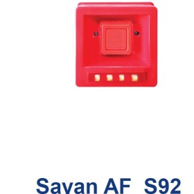 تصویر آژیر فلاشر 24 ولت سایان مدل AF-S92 Siren flasher 24 V Sayan model AF-S92