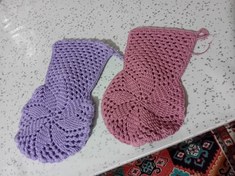 تصویر لیف بافتنی - صورتی 