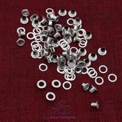 تصویر حلقه پانچ سایز S42 نقره ای (بسته 50 عددی) 