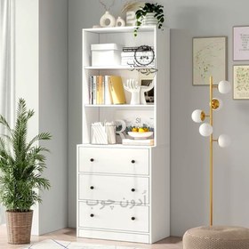 تصویر کتابخانه کشودار مدل سودابه اُدون چوب 