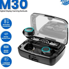 تصویر ایرپاد گیمینگ صفحه دیجیتال مدل M30 - مشکی Gaming Airpod M30