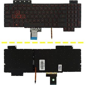 تصویر کیبورد لپ تاپ ایسوس ASUS FX505 