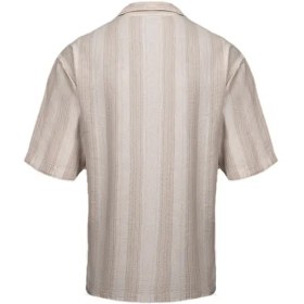 تصویر پیراهن آستین کوتاه یقه کوبایی 200547 
