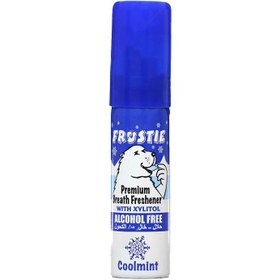 تصویر اسپری خوشبو کننده دهان Frostie رایحه یخی و نعنایی حجم 20ml Frostie mouth freshener spray with icy and mint scent, 20ml