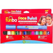 تصویر رنگ گریم صورت فانبو مجموعه ۱۲ عددی 