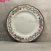 تصویر بشقاب غذاخوری چینی زرین مدل گلستان 