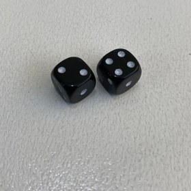 تصویر تاس مالزی درجه 1 لبه گرد رنگ مشکی 