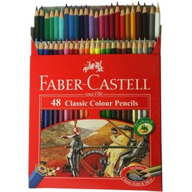 تصویر مدادرنگی 48 رنگ کلاسیک فابرکاستل (اصلی) جعبه مقوا ا Faber-Castell 48 Color Pencil Faber-Castell 48 Color Pencil