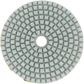 تصویر پد پولیش سنگ قطر 100 میلیمتر گرید 150 100 diamond polishing pad grit:150