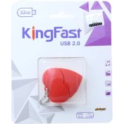 تصویر فلش 32 گیگابایت فانتزی طرح قلب کینگ فست KING FAST فلش-32-گیگابایت-فانتزی-طرح-قلب-کینگ-فست-king-fast