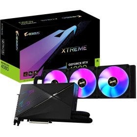 تصویر کارت گرافیک گیگابایت مدل AORUS GeForce RTX™ 4080 16GB XTREME WATERFORCE با حافظه 16 گیگابایت GigaByte AORUS GeForce RTX™ 4080 16GB XTREME WATERFORCE Graphics Card