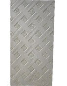 تصویر موزائیک پلیمری طرح حصیری 50*100 - سفید‌، طوسی ، ذغالی / 50*100 KD514