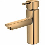 تصویر شیر روشویی شودر مدل یونیک طلایی مات 