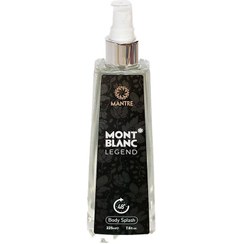 تصویر بادی اسپلش مردانه مانتره مدل MONT BLANC Legend حجم 225 میلی لیتر Mantre MONT BLANC Legend Body Splash For Men - 225ml