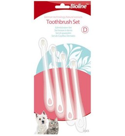 تصویر ست مسواک بیولاین برای گربه‌ها و توله‌سگ‌ها - ۴ عددی برند bioline Bioline Toothbrush Set For Cats & Puppy 4 Pcs