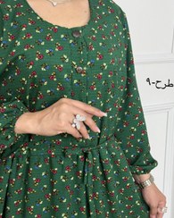 تصویر پیراهن ساحلی زنانه مدل 3032 پارچه کرپ پفکی 