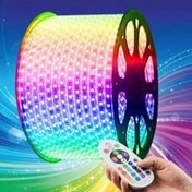 تصویر ریسه ال ای دی مودی RGB هفت رنگ با ریموت 