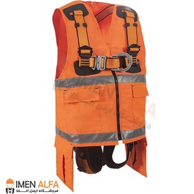 تصویر هارنس کار در ارتفاع P-451 PO ژاکت دار کایا سیفتی Kaya Safety P-451 PO Kaya Safety jacket work harness at height