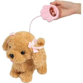 تصویر اسباب بازی کنترلی مدل سگ قلاده دار طرح موزیکال راهرو چراغدار لمسی کد 2246/3 