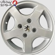 تصویر رینگ چرخ تورنادو سایز ۱۴ فابریک مناسب پژو ۲۰۷ 