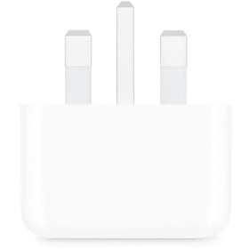 تصویر شارژر 20 وات اصلی آیفون (اپ استور) - سفید Apple Charger 20 W