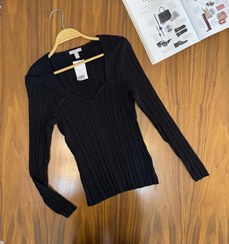 تصویر بافت خاص و خیلی شیک مشکی تگدار برند H&m 