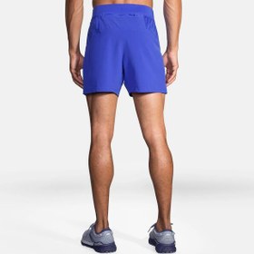 تصویر شلوارک ورزشی مردانه 5 اینچ بروکس آبی کاربنی - XL Brooks Sherpa 5″ short