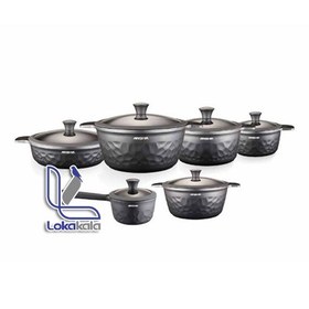 تصویر سرویس قابلمه گرانیتی عرشیا مدل CO110 2970 ARSHIA CO110-2970 COOKWARE SET