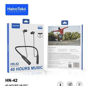 تصویر هندزفری بلوتوثی گردنی هاینوتکو مدل HN-42 ا Haino teko HN-42 Earphone 