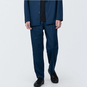 تصویر شلوار راحتی گشاد با طراحی چین‌دار و مقاوم در برابر چروک برند muji Wrinkle Resistant Darted Wide-Fit Easy Pants