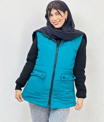 تصویر پافر زنانه (دوجیب یقه دار) 