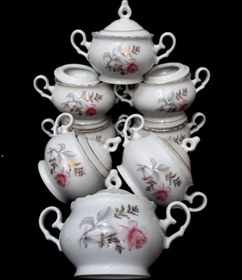 تصویر قندان لبچین گل رز 