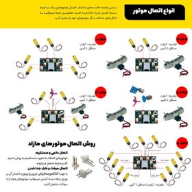 تصویر برد کوچک دسته کنترل ربات | رابط موتور 6 الی 11 موتوره 