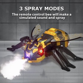 تصویر زنبور کنترلی شارژی راه رونده دود زا SPRAY BEES TOY