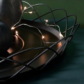 تصویر سینی آیکیا مدل HÖSTAGILLE مشکی 