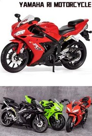 تصویر ماشین اسباب بازی موتور سیکلت یاماها YZF R1 مدل 1:12 SCALE FINE DETAIL DIECAST craftivio 