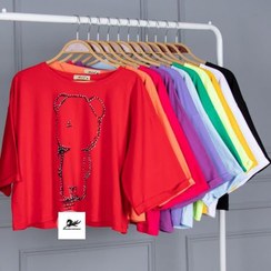 تصویر تیشرت کراپ دخترانه 