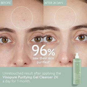 تصویر ژل شستشوی وینوپیور پوست مختلط تا مستعد آکنه کدلی 385 میل CAUDALI VINOPURE PURIFYING GEL CLEANSER FOR COMBINATION TO ACNE-PRONE SKIN 385 ML